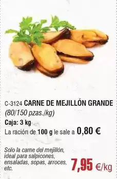Abordo Solo - carne de mejillon grande oferta