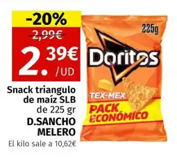 Maskom Supermercados D SANCHO MELERO Snack triangulo de maiz oferta