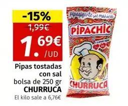 Maskom Supermercados CHURRUCA Pipas tostadas con sal oferta