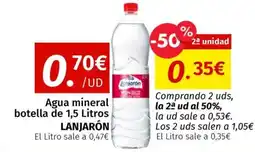 Maskom Supermercados LANJARÓN Agua mineral oferta