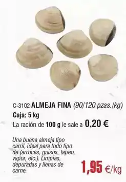 Abordo Ideal - almeja fina oferta