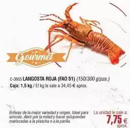 Abordo Gourmet - langosta roja oferta