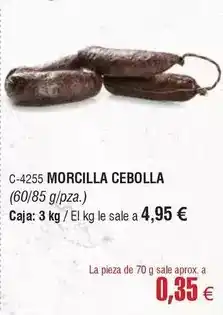 Abordo Morcilla cebolla oferta