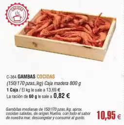 Abordo Origen - gambas cocidas oferta