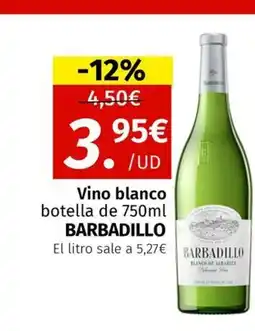 Maskom Supermercados BARBADILLO Vino blanco oferta