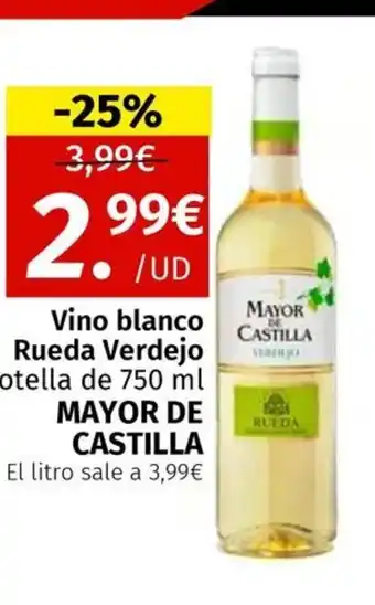 Maskom Supermercados MAYOR DE CASTILLA Vino blanco Rueda Verdejo oferta