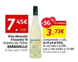 Maskom Supermercados BARBADILLO Vino Moscato Frizzante VI oferta