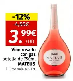 Maskom Supermercados MATEUS Vino rosado con gas oferta