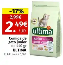 Maskom Supermercados ULTIMA Comida gato junior oferta