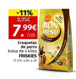 Maskom Supermercados FRISKIES Croquetas de perro oferta
