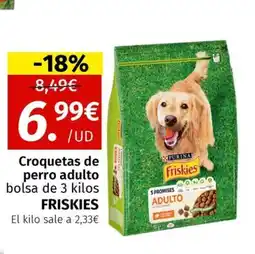 Maskom Supermercados FRISKIES Croquetas de perro adulto oferta