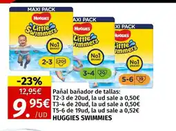 Maskom Supermercados HUGGIES SWIMMIES Pañal bañador de tallas oferta