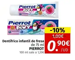 Maskom Supermercados PIERROT Dentifrico infantil de fresa oferta