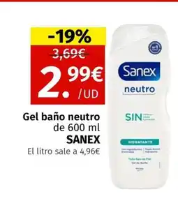 Maskom Supermercados SANEX Gel baño neutro oferta