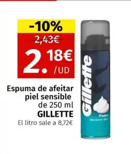 Maskom Supermercados GILLETTE Espuma de afeitar piel sensible oferta