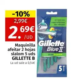 Maskom Supermercados GILLETTE Maquinilla afeitar 2 hojas oferta