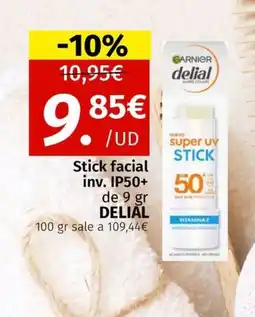Maskom Supermercados DELIAL Stick facial inv. IP50+ oferta