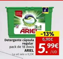 Maskom Supermercados ARIEL Detergente cápsula regular oferta