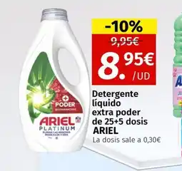 Maskom Supermercados ARIEL Detergente líquido extra poder oferta