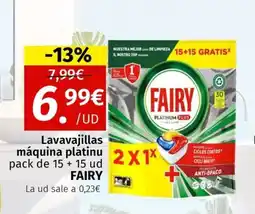 Maskom Supermercados FAIRY Lavavajillas máquina platinu oferta