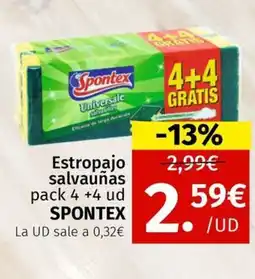 Maskom Supermercados SPONTEX Estropajo salvauñas oferta