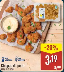 ALDI Chispas de pollo oferta