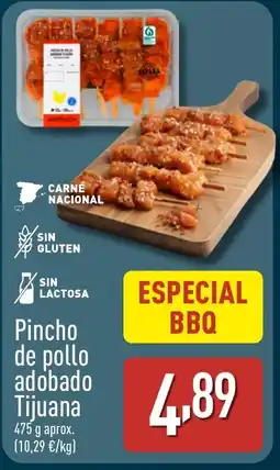 ALDI Pincho de pollo adobado Tijuana oferta