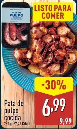 ALDI Pata de pulpo cocida oferta