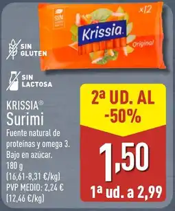 ALDI KRISSIA Surimi oferta