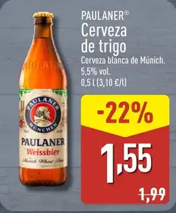 ALDI PAULANER Cerveza de trigo oferta