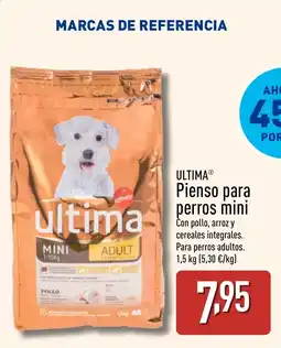 ALDI ULTIMA Pienso para perros mini oferta