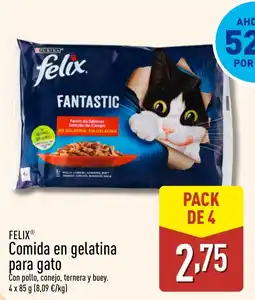 ALDI FELIX Comida en gelatina para gato oferta