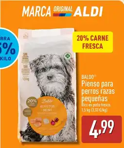 ALDI BALDO Pienso para perros razas pequeñas oferta