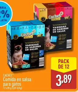ALDI CACHET Comida en salsa para gatos oferta