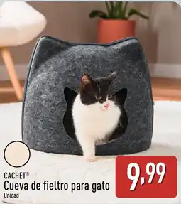 ALDI CACHET Cueva de fieltro para gato oferta