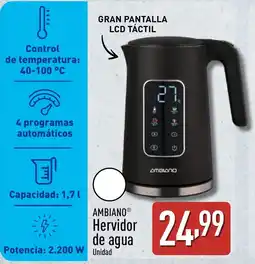 ALDI AMBIANO Hervidor de agua oferta
