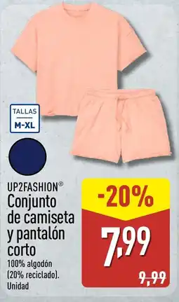ALDI UP2FASHION Conjunto de camiseta y pantalón oferta