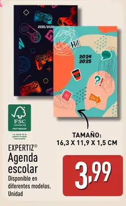 ALDI EXPERTIZ Agenda escolar oferta