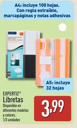 ALDI EXPERTIZ Libretas oferta