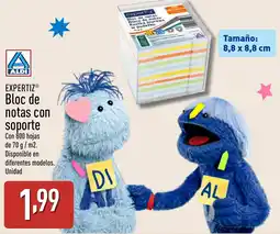 ALDI EXPERTIZ Bloc de notas con soporte oferta