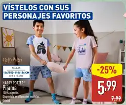 ALDI HARRY POTTER Pijama oferta