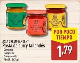 ALDI ASIA GREEN GARDEN Pasta de curry tailandés oferta