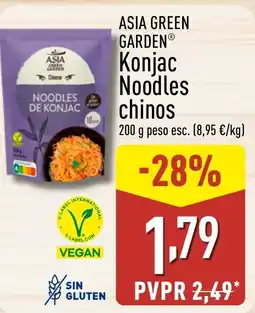 ALDI ASIA GREEN GARDEN Konjac Noodles chinos oferta