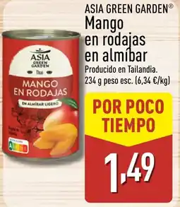 ALDI ASIA GREEN GARDEN Mango en rodajas en almíbar oferta