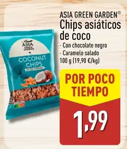 ALDI ASIA GREEN GARDEN Chips asiáticos de coco oferta