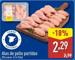 ALDI Alas de pollo partidas oferta