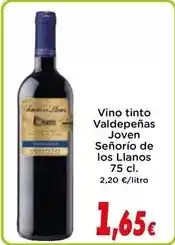 Proxi Señorío de los llanos - vino tinto valdepenas joven oferta