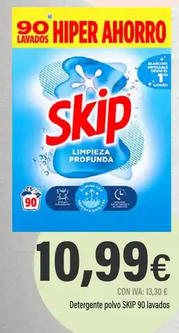 Cash Ifa SKIP Detergente polvo 90 lavados oferta