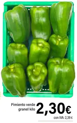 Cash Ifa Pimiento verde granel oferta