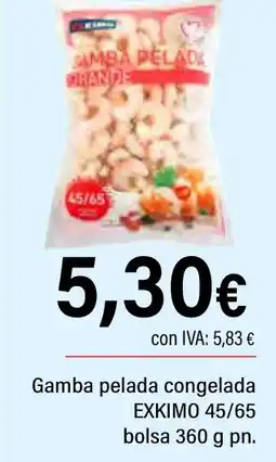 Cash Ifa EXKIMO Gamba pelada congelada oferta